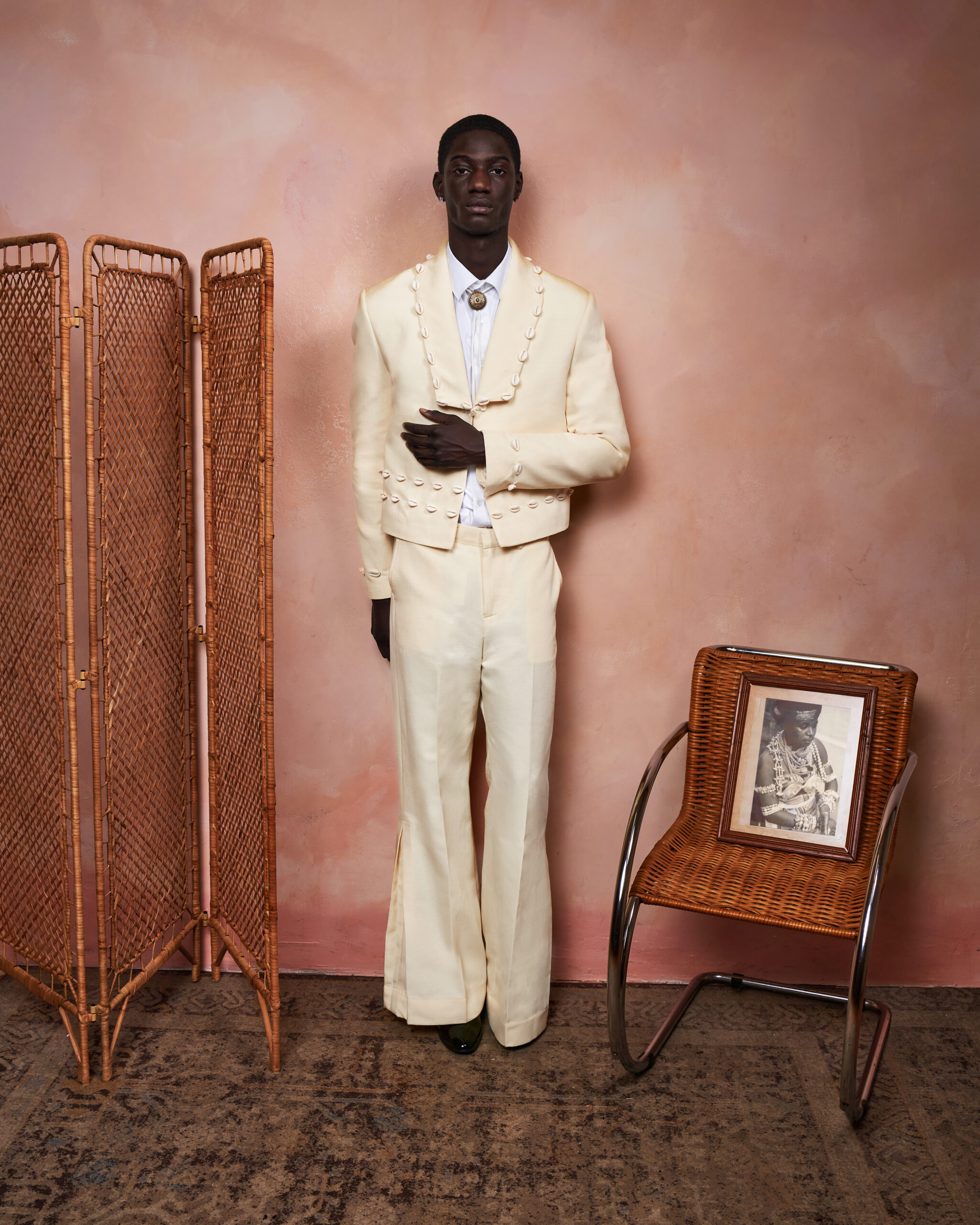 Kwasi Paul_Dec 2025_ Cowrie Shell Blazer_CreamIMG_2884