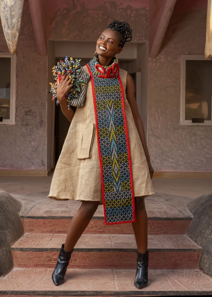 Kibonen and the Business of Cultural Authority 3 Model in stylish ethnic dress.