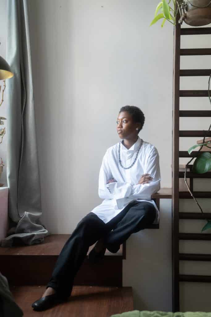 Huguette Tchiapi's Debut Begins in Yaoundé 14 Designer Huguette Tchiapi, photographed in London.