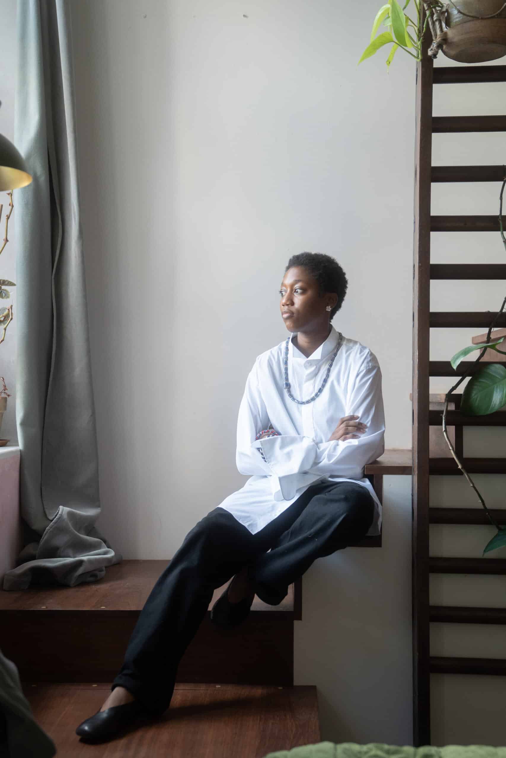Huguette Tchiapi's Debut Begins in Yaoundé 9 Designer Huguette Tchiapi, photographed in London.