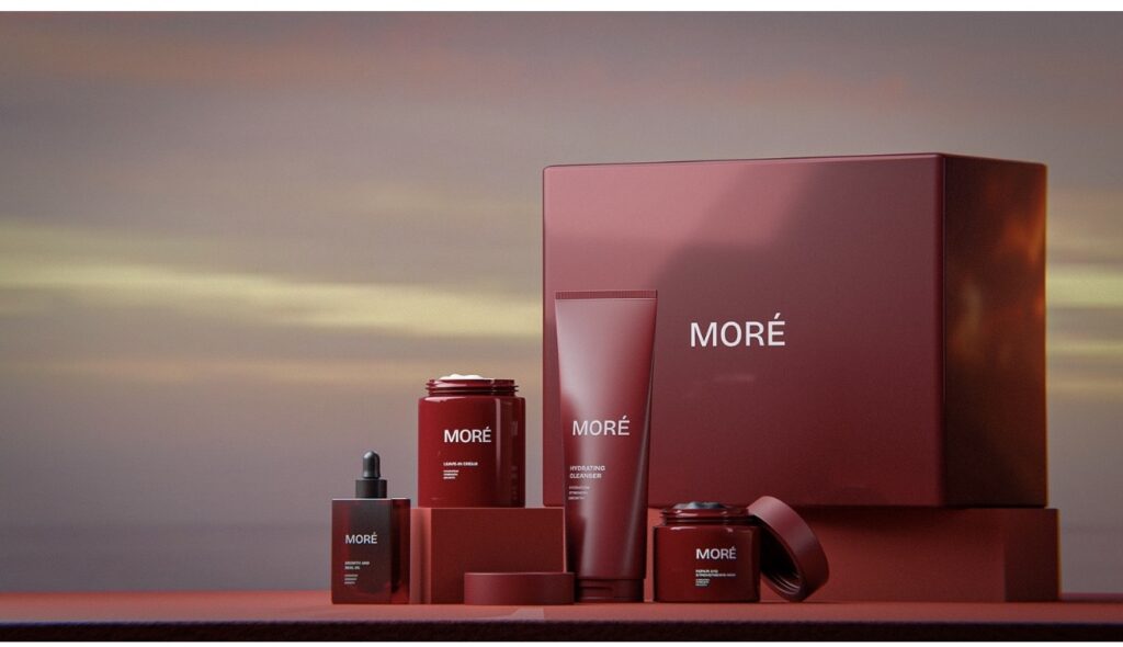 MORÉ skincare product range by founder Mimi Koné