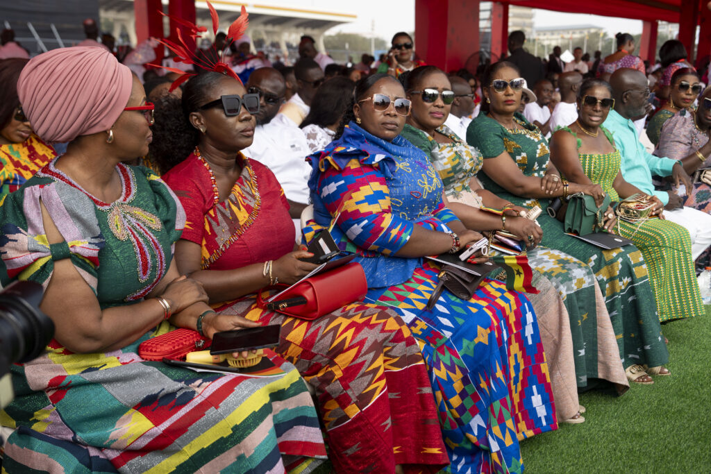 Kente and the Politics of Being Read 8 Guests in handwoven kente at the Ghanaian presidential inauguration in Accra, January 2025