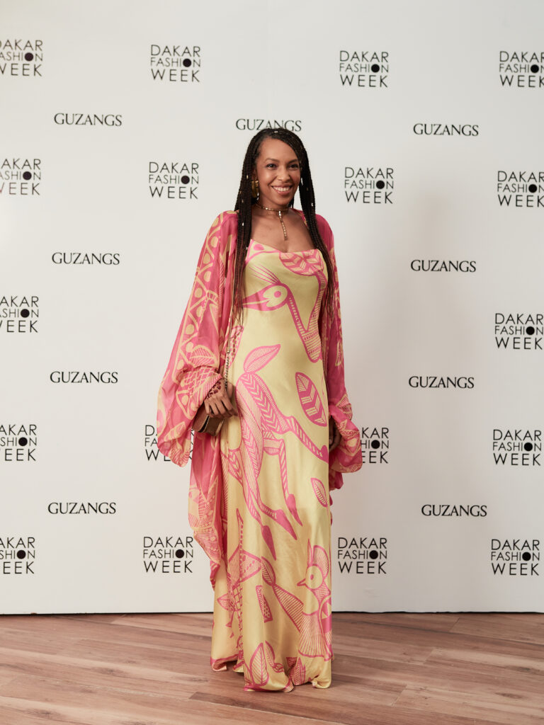 Guest at the Guzangs Experience launch event for Dakar Fashion Week’s 25th edition in Dakar — photographed by Alexander Gandaho