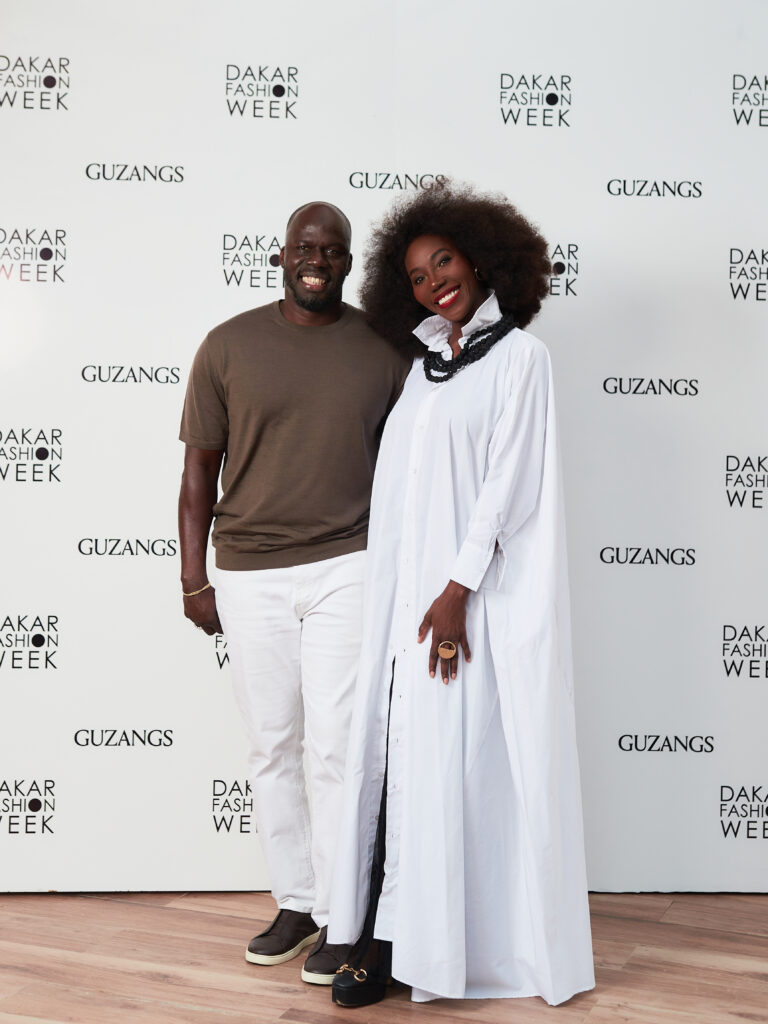 Guest at the Guzangs Experience launch event for Dakar Fashion Week’s 25th edition in Dakar — photographed by Alexander Gandaho