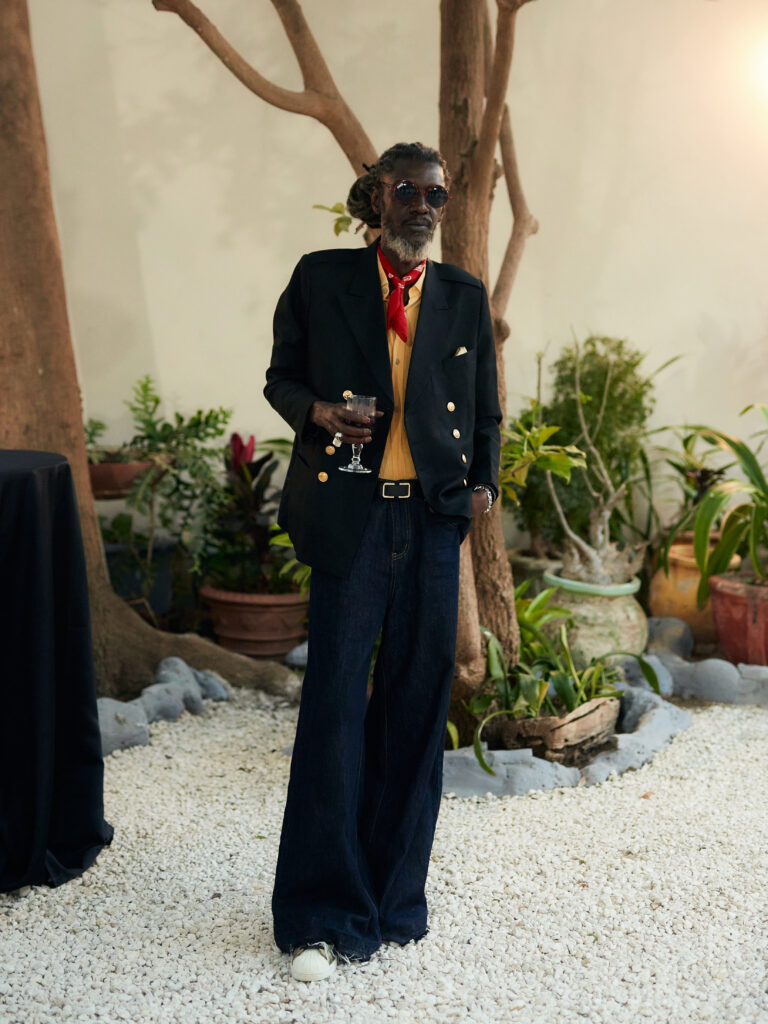 Guest at the Guzangs Experience launch event for Dakar Fashion Week’s 25th edition in Dakar — photographed by Alexander Gandaho