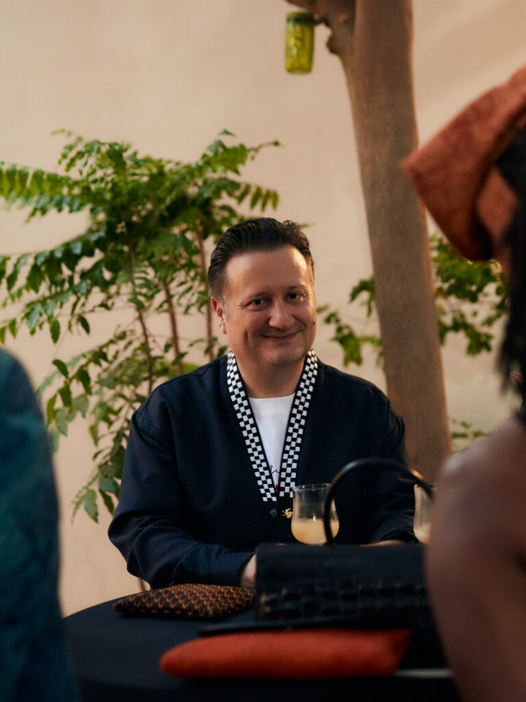 Guest at the Guzangs Experience launch event for Dakar Fashion Week’s 25th edition in Dakar — photographed by Alexander Gandaho