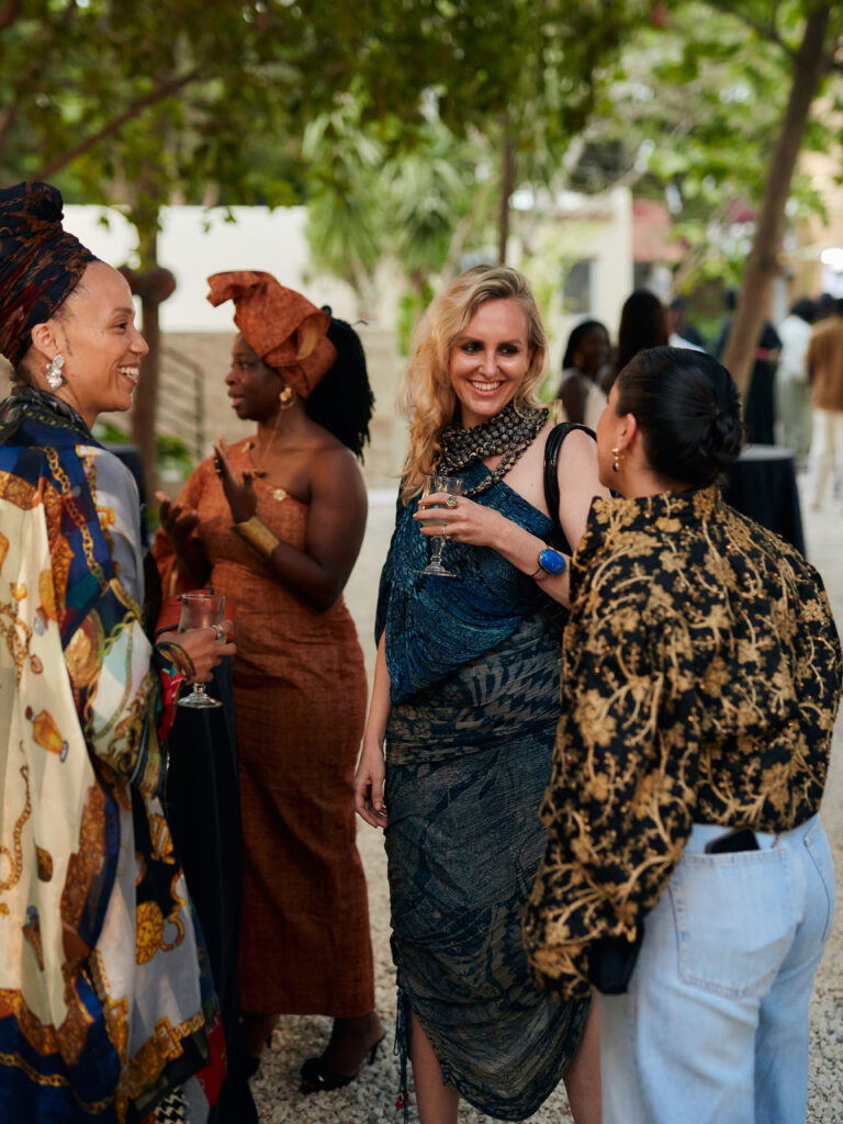 Guest at the Guzangs Experience launch event for Dakar Fashion Week’s 25th edition in Dakar — photographed by Alexander Gandaho
