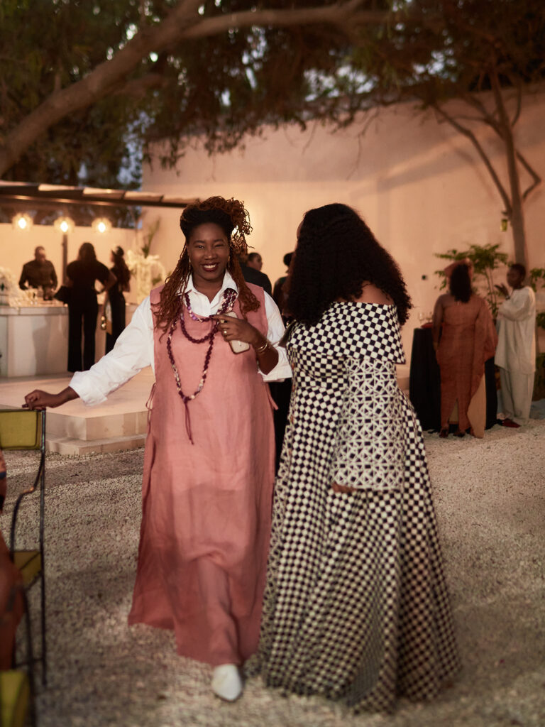 Guest at the Guzangs Experience launch event for Dakar Fashion Week’s 25th edition in Dakar — photographed by Alexander Gandaho