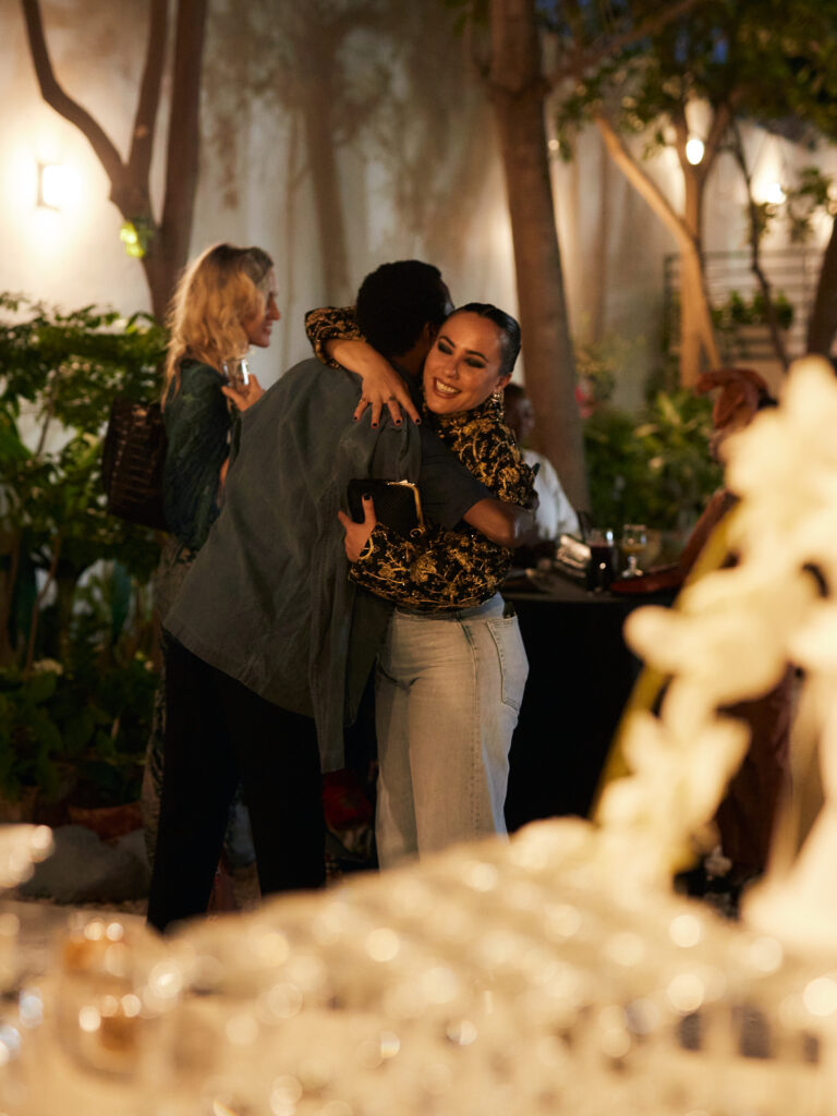 Guest at the Guzangs Experience launch event for Dakar Fashion Week’s 25th edition in Dakar — photographed by Alexander Gandaho