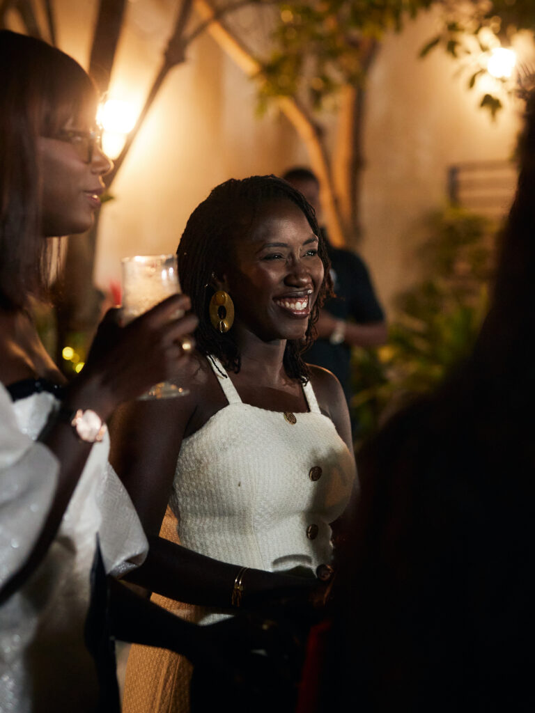 Guest at the Guzangs Experience launch event for Dakar Fashion Week’s 25th edition in Dakar — photographed by Alexander Gandaho