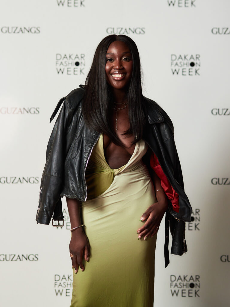Guest at the Guzangs Experience launch event for Dakar Fashion Week’s 25th edition in Dakar — photographed by Alexander Gandaho