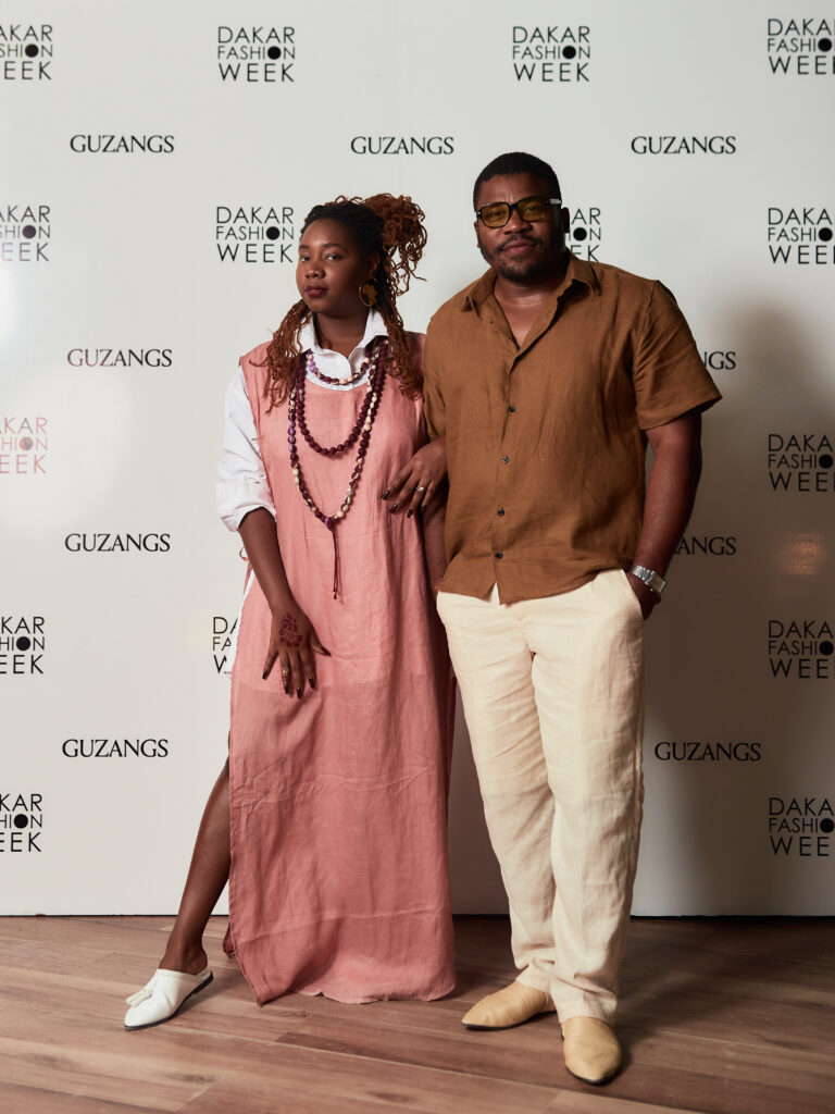 Guest at the Guzangs Experience launch event for Dakar Fashion Week’s 25th edition in Dakar — photographed by Alexander Gandaho