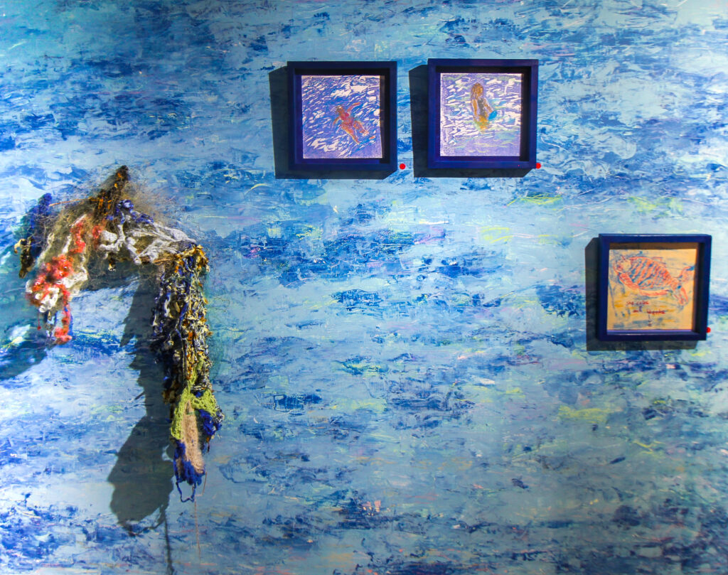 Second installation view of Ewuresi Archer's A Love Letter With Teeth at Berj Gallery, photographed by Edwin Boye