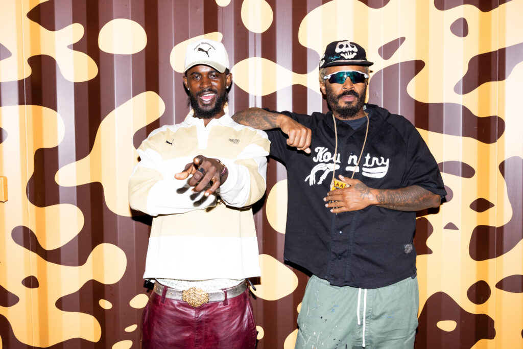 Puma Brought the Continent to Downtown LA. The Postcards Were the Tell 8 Ghanaian artist Black Sherif with Salehe Bembury at Puma's World Cup activation in Los Angeles
