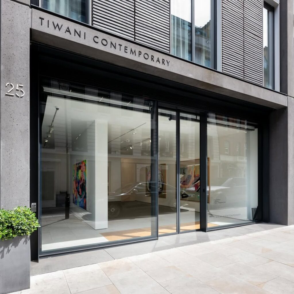 Exterior of the Tiwani Contemporary gallery in London