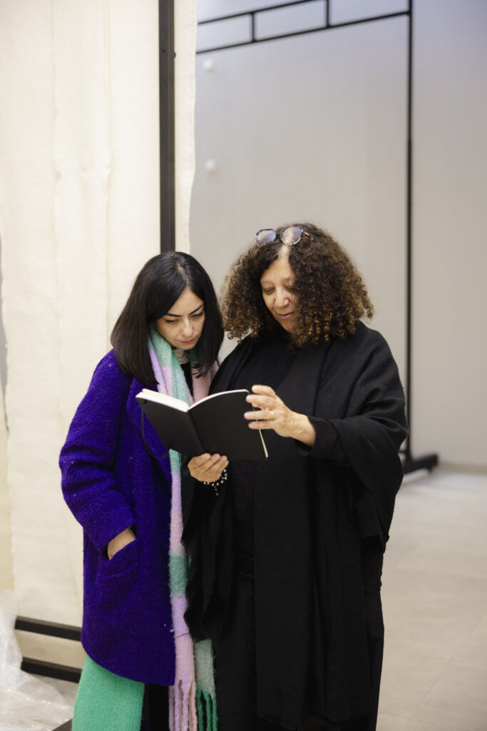 Meriem Berrada Took Morocco to Venice for the First Time 2 Curator Meriem Berrada and artist Amina Agueznay photographed together. Photo by Ayoub El Bardii