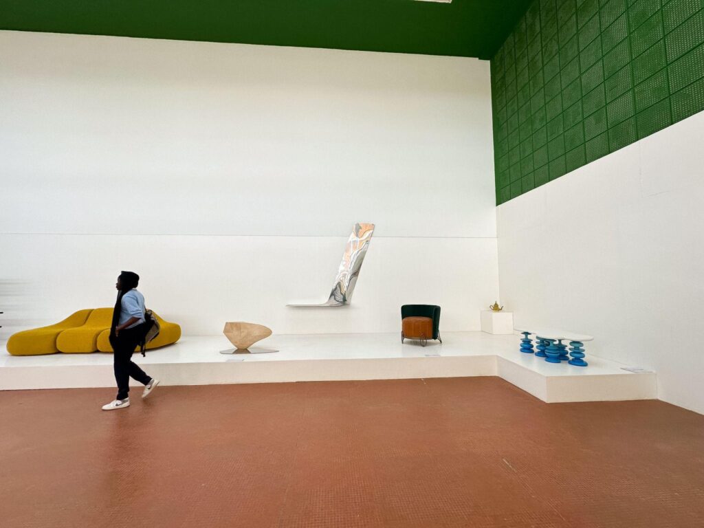 Installation and visitors at the Dak'Art Biennale 2024, The Wake: Awakening, Xàll wi