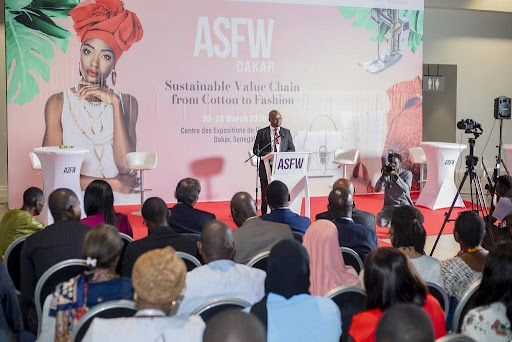 Africa Grows the Cotton. A Dakar Gathering Asks Who Profits. 1 Speaker delivering opening remarks at Africa Sourcing & Fashion Week (ASFW) Dakar 2026 in Diamniadio, Senegal