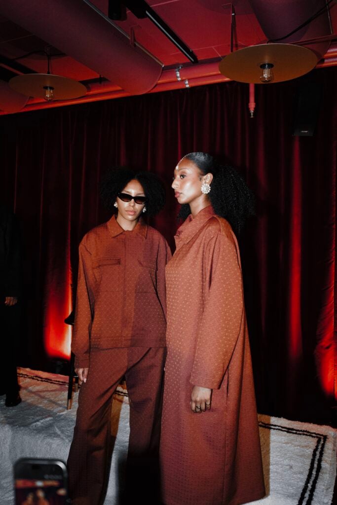 The First Release: TEMESGEN's Second Chapter 1 TEMESGEN The First Release: model in earth-toned oversized outerwear and relaxed tailoring, photographed by Zarin Tasnim