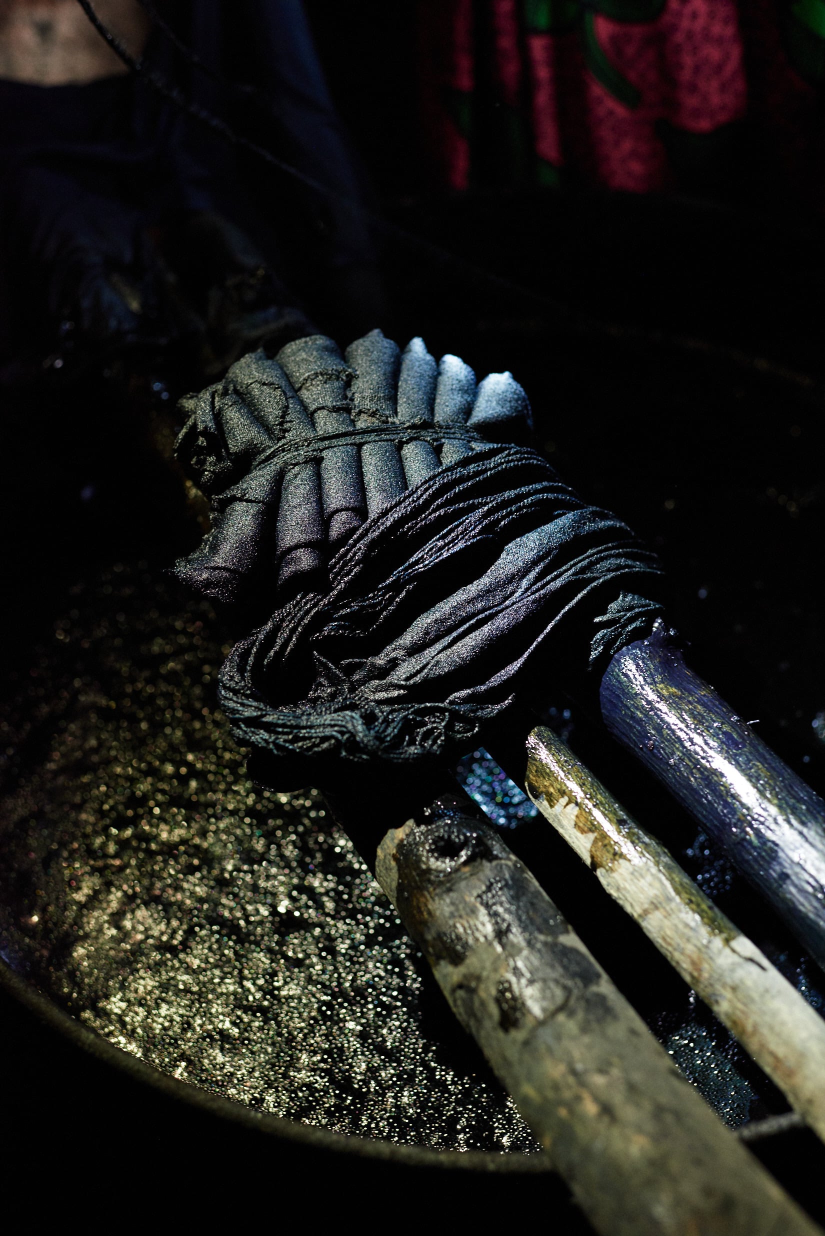 The Record Is the Asset 3 Kendéli Dyed Cloth.