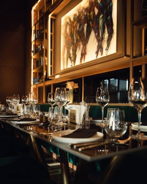 Akin Faminu on Style, Taste and the Things He Returns To 6 Dining room and set table at GRAS Restaurant in Lagos