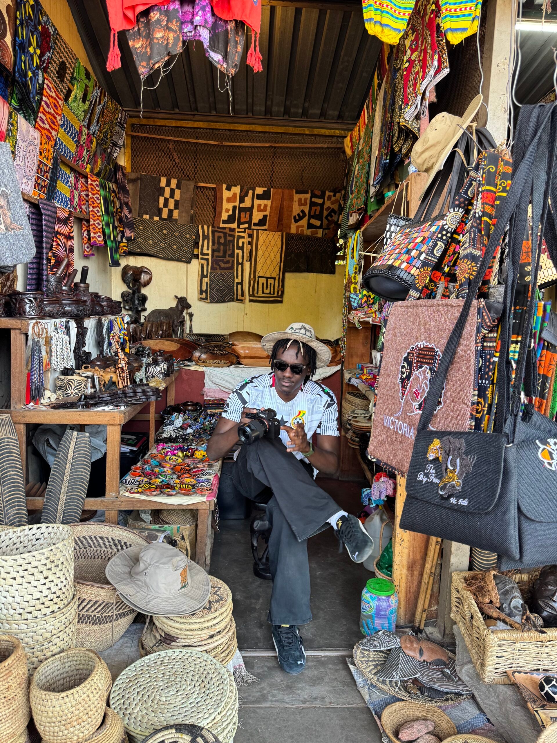 Mark Mpundu on Nshima, the Zambezi and Going Where the Locals Go 5 Craft stalls inside the Livingstone Cultural Market, Zambia