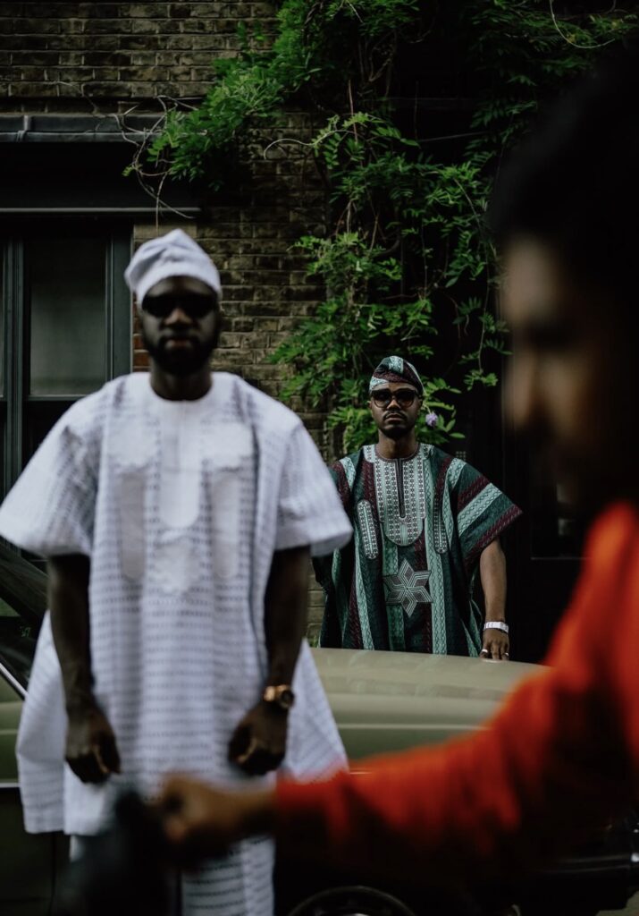 Nigerian designer Paul Williams wearing his Denola label, photographed by Ebuka Mordi